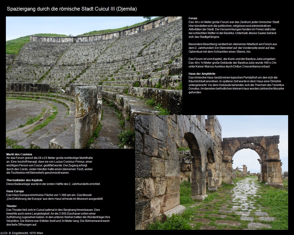 Spaziergang durch die r&ouml;mische Stadt Cuicul III (Djemila) in Kulturatlas-ALGERIEN