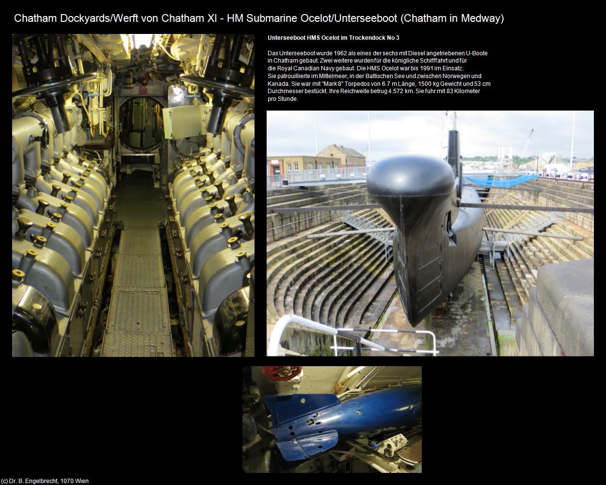 HM Submarine Ocelot/Unterseeboot (Chatham in Medway, England) in Kulturatlas-ENGLAND und WALES