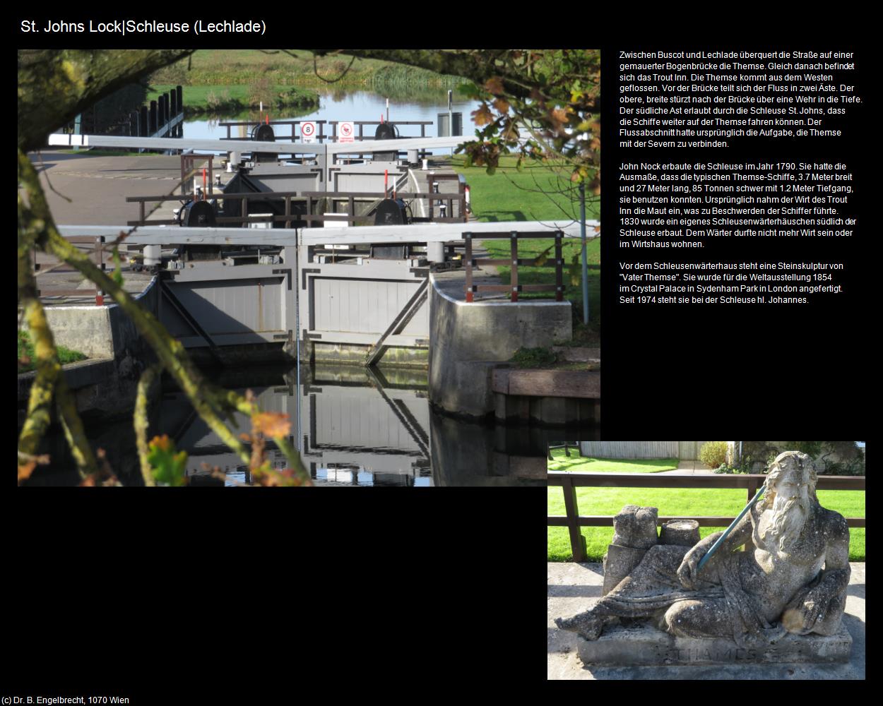 St. Johns Lock|Schleuse  (Lechlade, England) in Kulturatlas-ENGLAND und WALES