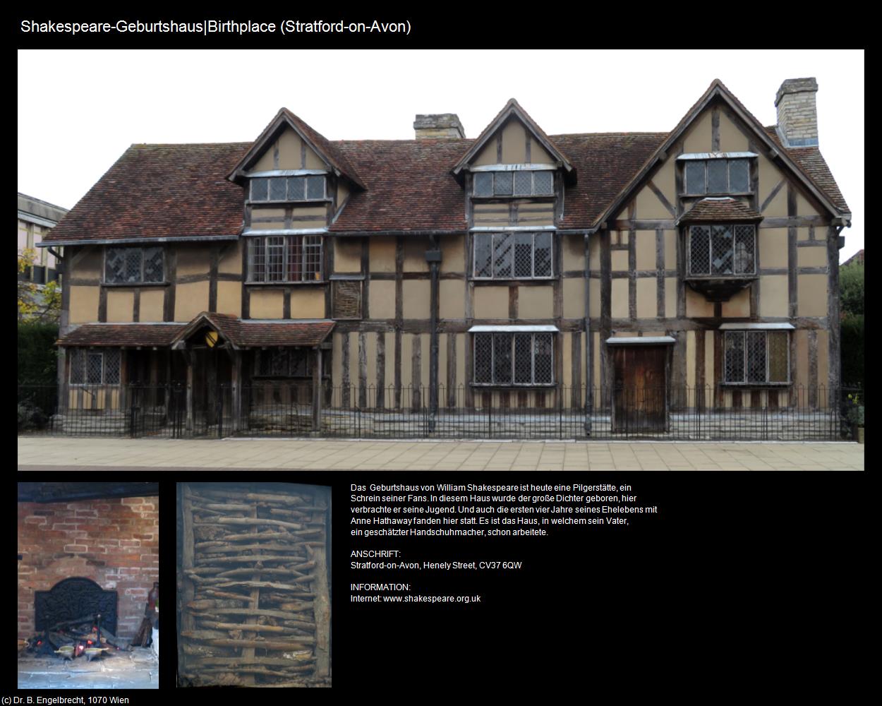 Shakespeare-Geburtshaus|Birthplace (Stratford-on-Avon) (Stratford-on-Avon, England) in Kulturatlas-ENGLAND und WALES