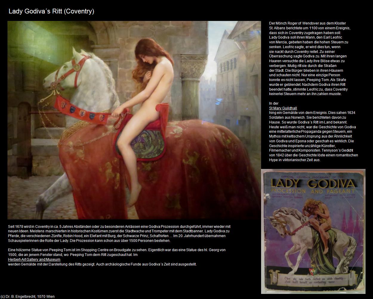 Lady Godiva‘s Ritt (Coventry, England      ) in Kulturatlas-ENGLAND und WALES(c)B.Engelbrecht