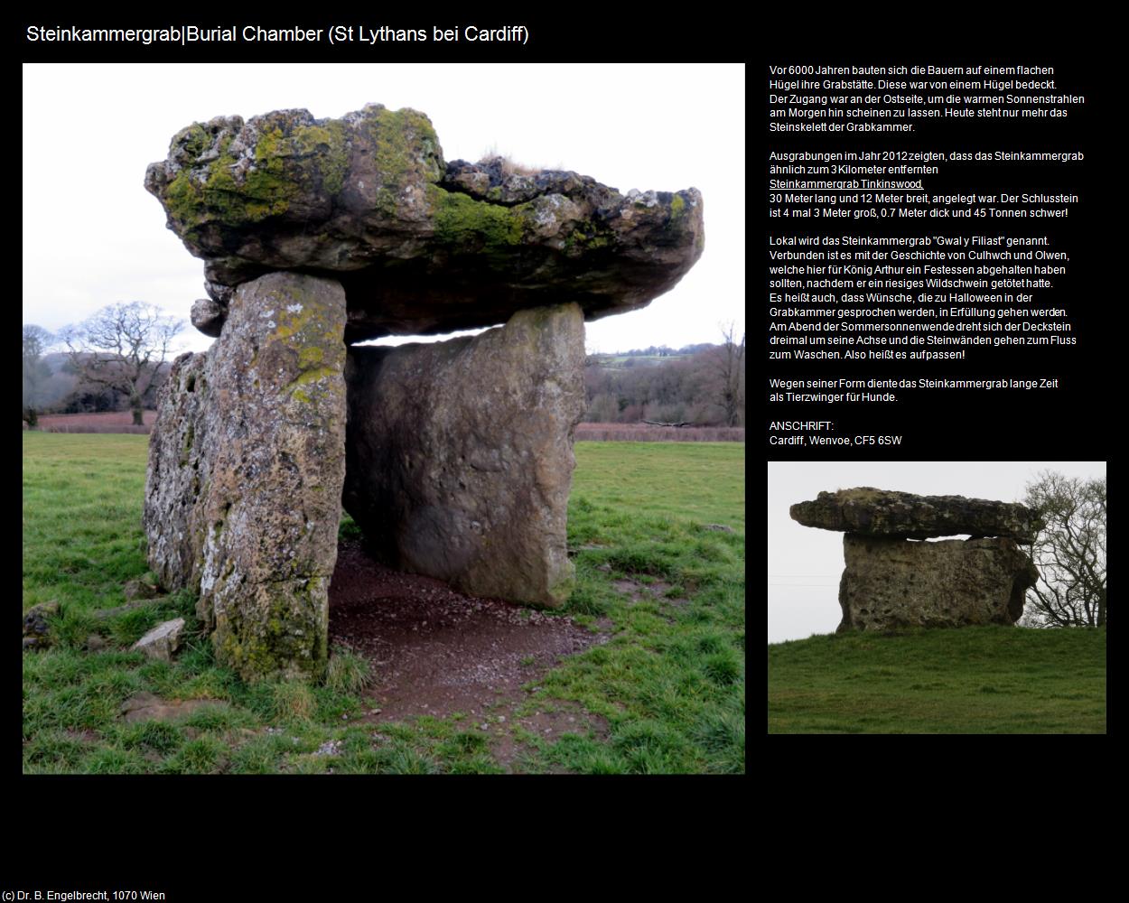 Steinkammergrab (St Lythans) (Cardiff, Wales) in Kulturatlas-ENGLAND und WALES(c)B.Engelbrecht