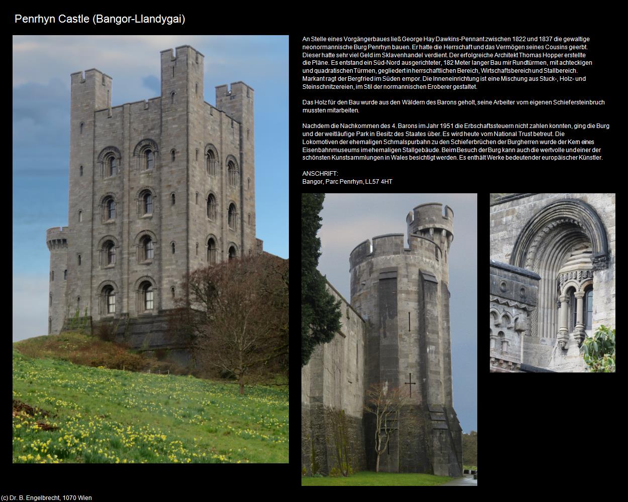 Penrhyn Castle (Llandygai)             (Bangor-Llandygai, Wales) in Kulturatlas-ENGLAND und WALES