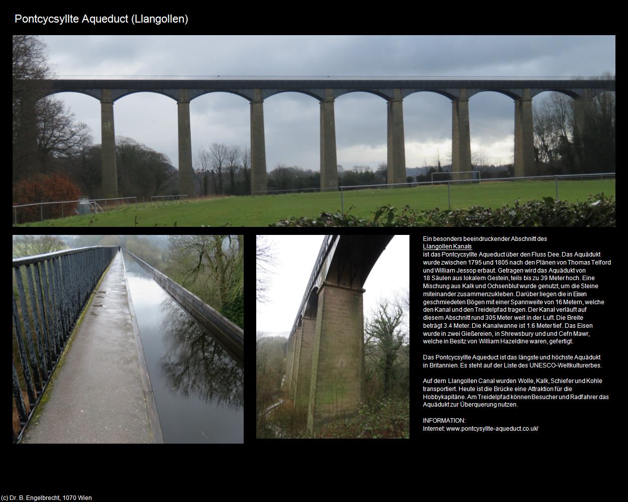 Pontcycsyllte Aqueduct  (Llangollen, Wales) in Kulturatlas-ENGLAND und WALES(c)B.Engelbrecht