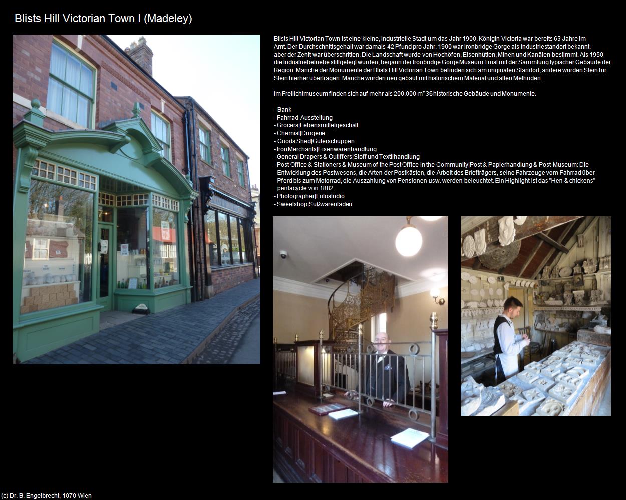 Blists Hill Victorian Town I (Madeley, England) in Kulturatlas-ENGLAND und WALES