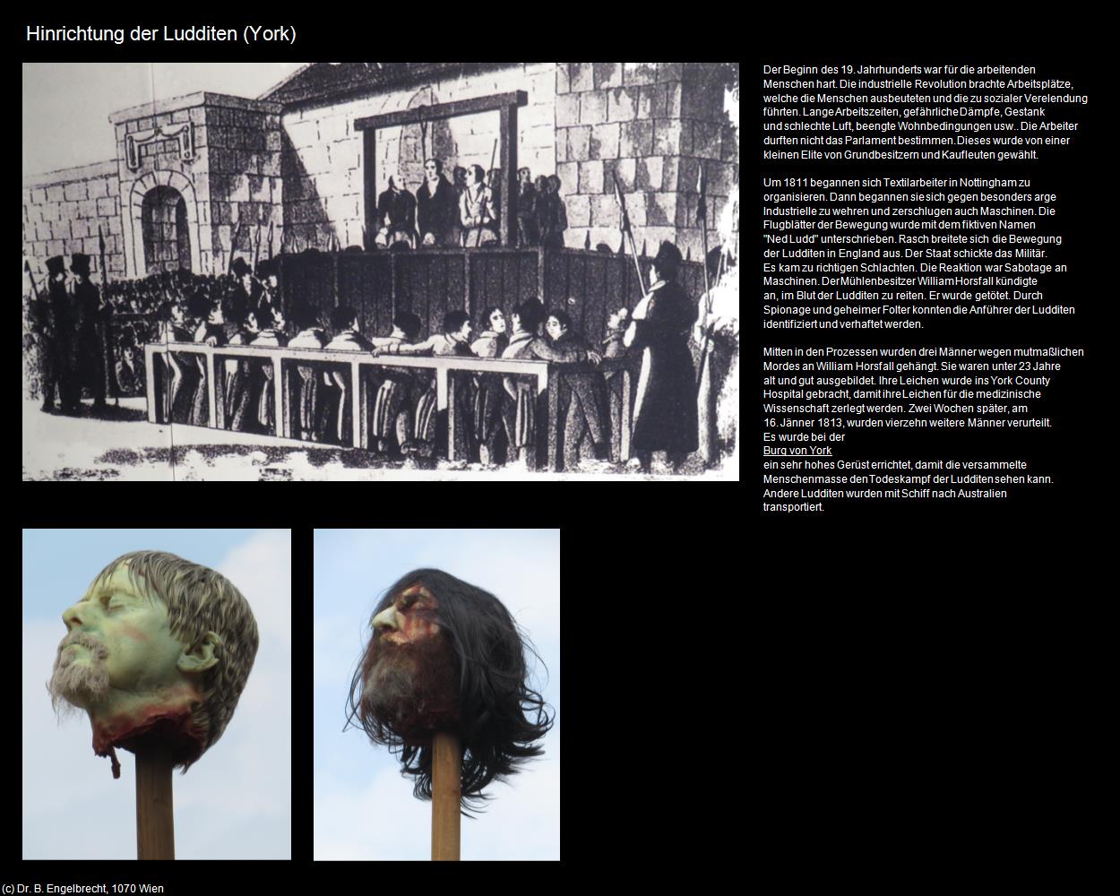 Hinrichtung der Ludditen (York, England) in Kulturatlas-ENGLAND und WALES(c)B.Engelbrecht
