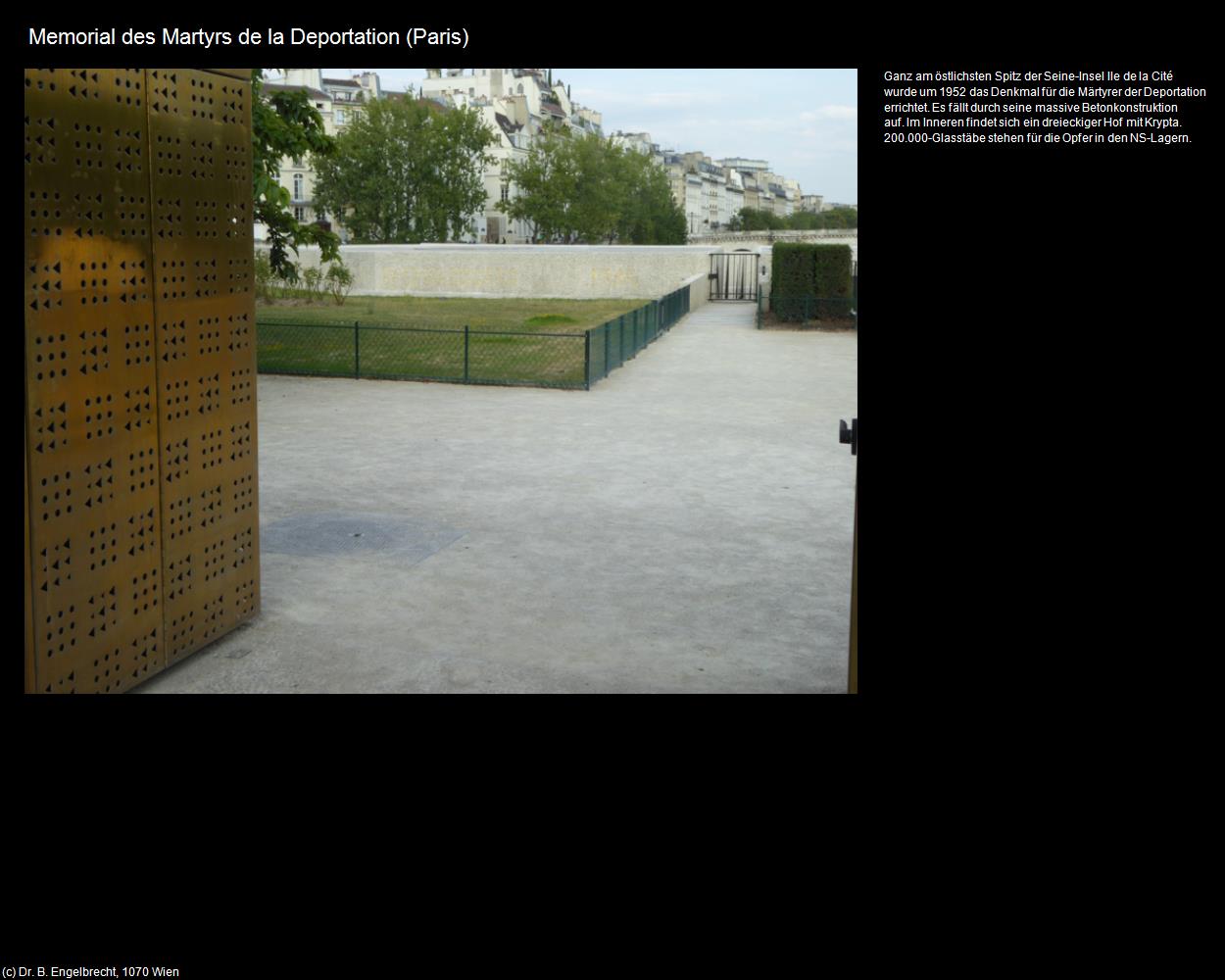 Memorial des Martyrs de la Deportation (Paris (FR-IDF)) in Kulturatlas-FRANKREICH