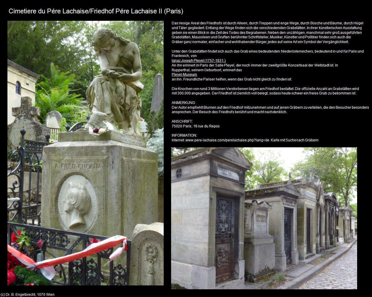 Cimetiere du Pére Lachaise II (Paris (FR-IDF)) in Kulturatlas-FRANKREICH(c)B.Engelbrecht