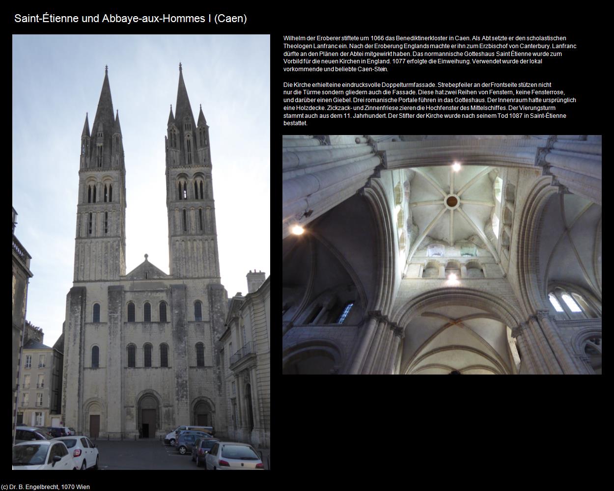 Saint-Etienne und Abbaye-aux-Hommes I  (Caen (FR-NOR)) in Kulturatlas-FRANKREICH
