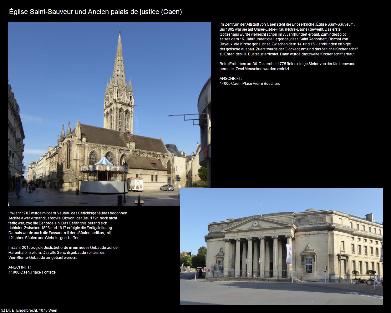 Eglise Saint-Sauveur und Ancien palais de justice (Caen (FR-NOR)) in Kulturatlas-FRANKREICH