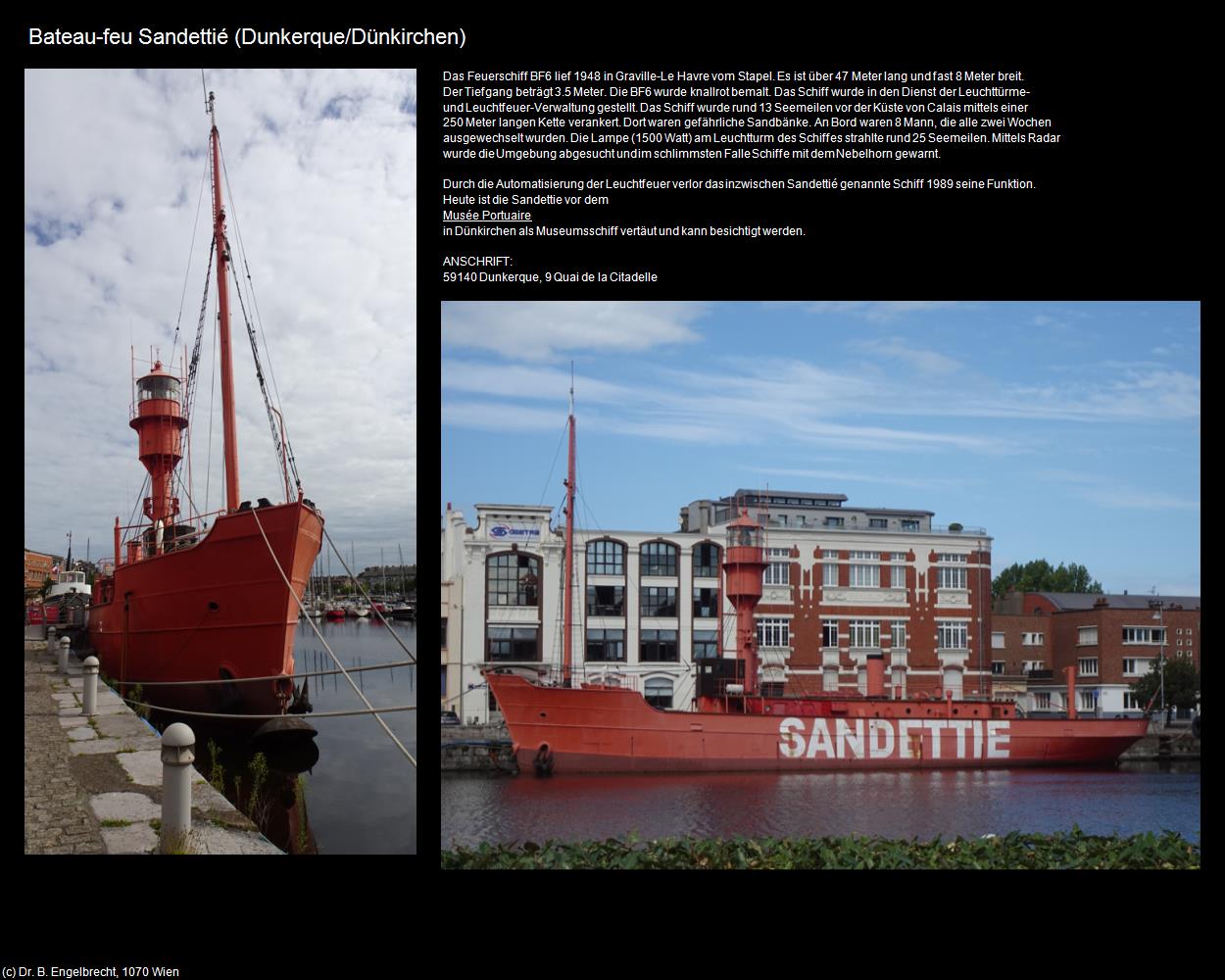 Bateau-feu Sandettié (Dunkerque/Dünkirchen (FR-HDF)             ) in Kulturatlas-FRANKREICH(c)B.Engelbrecht