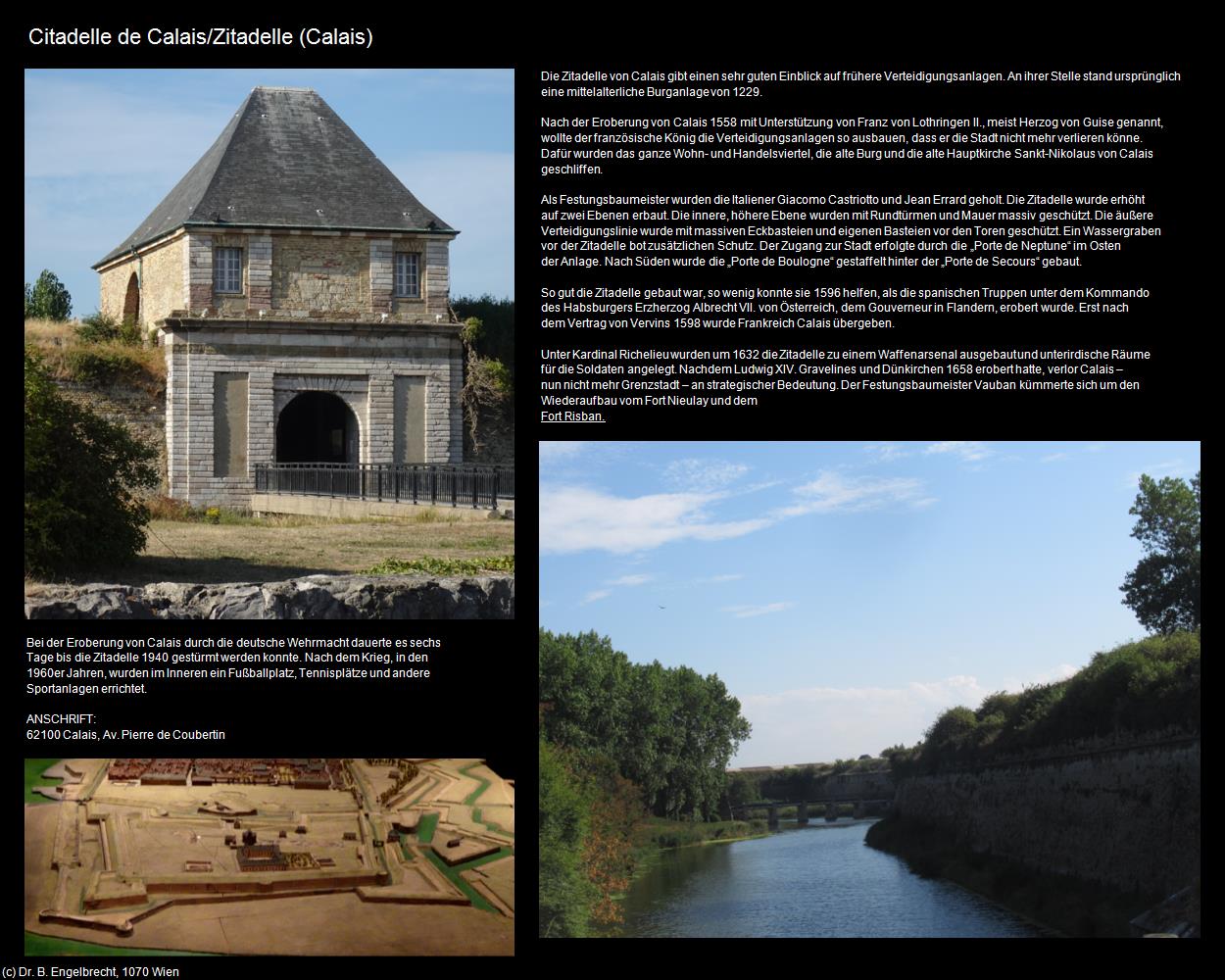 Citadelle de Calais          (Calais (FR-HDF)                           ) in Kulturatlas-FRANKREICH(c)B.Engelbrecht