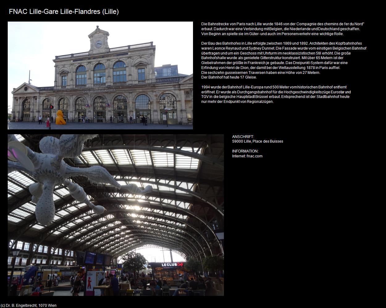 FNAC Lille-Gare Lille-Flandres (Lille (FR-HDF)) in Kulturatlas-FRANKREICH