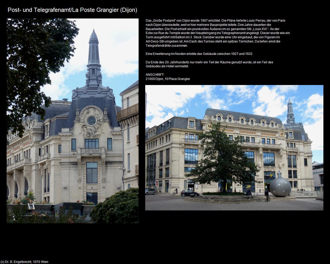 La Poste Grangier (Dijon (FR-BFC)) in Kulturatlas-FRANKREICH