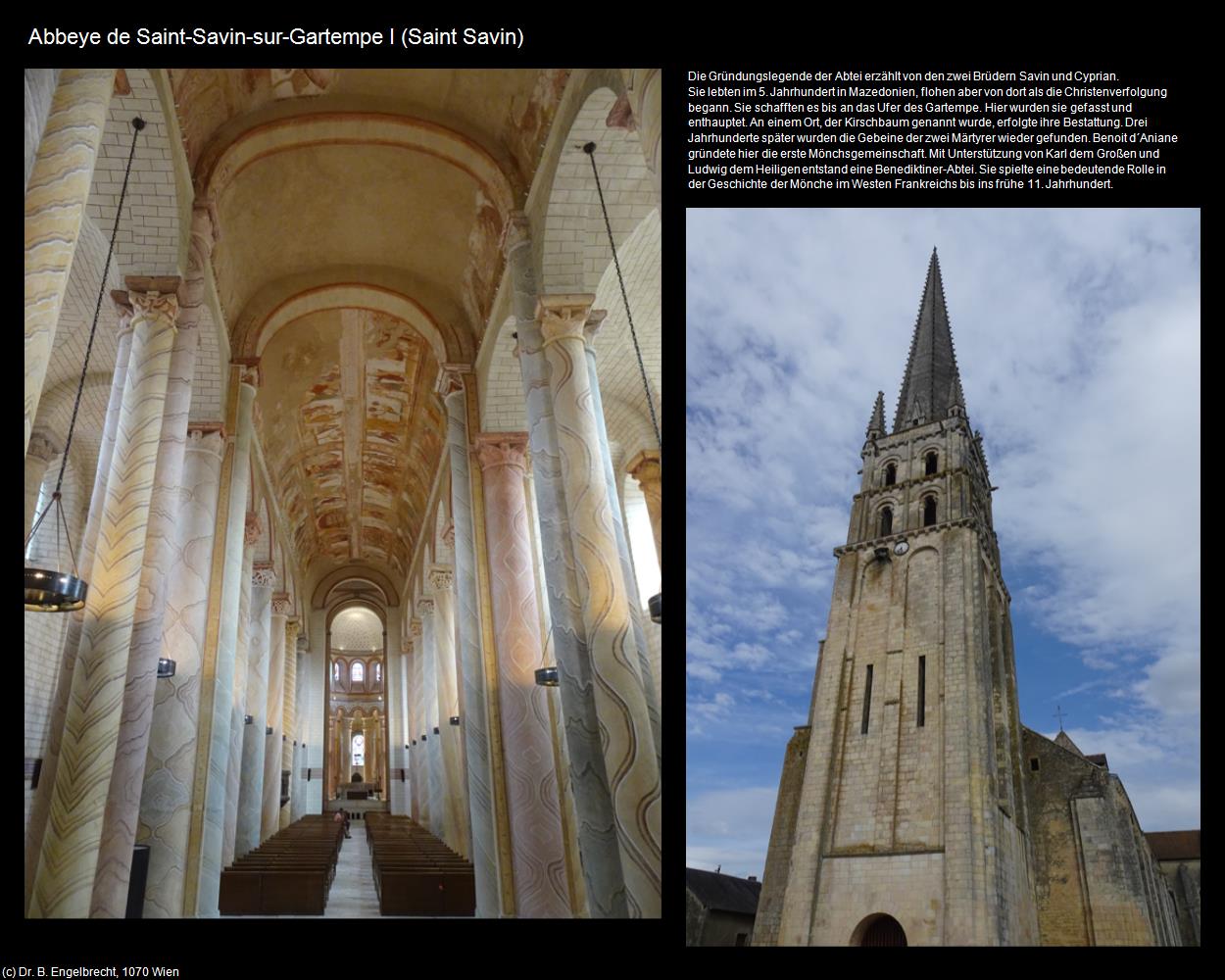 Abbeye de Saint-Savin-sur-Gartempe I (Saint Savin (FR-NAQ)) in Kulturatlas-FRANKREICH