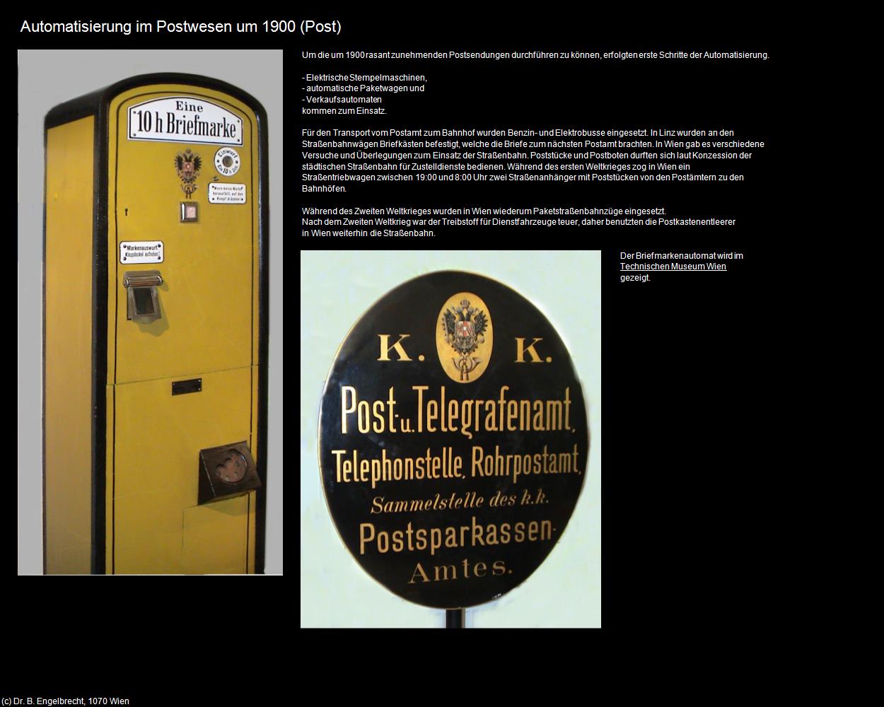 Automatisierung Wien um 1900 (Post) in Leben-und-Arbeiten-einst(c)B.Engelbrecht