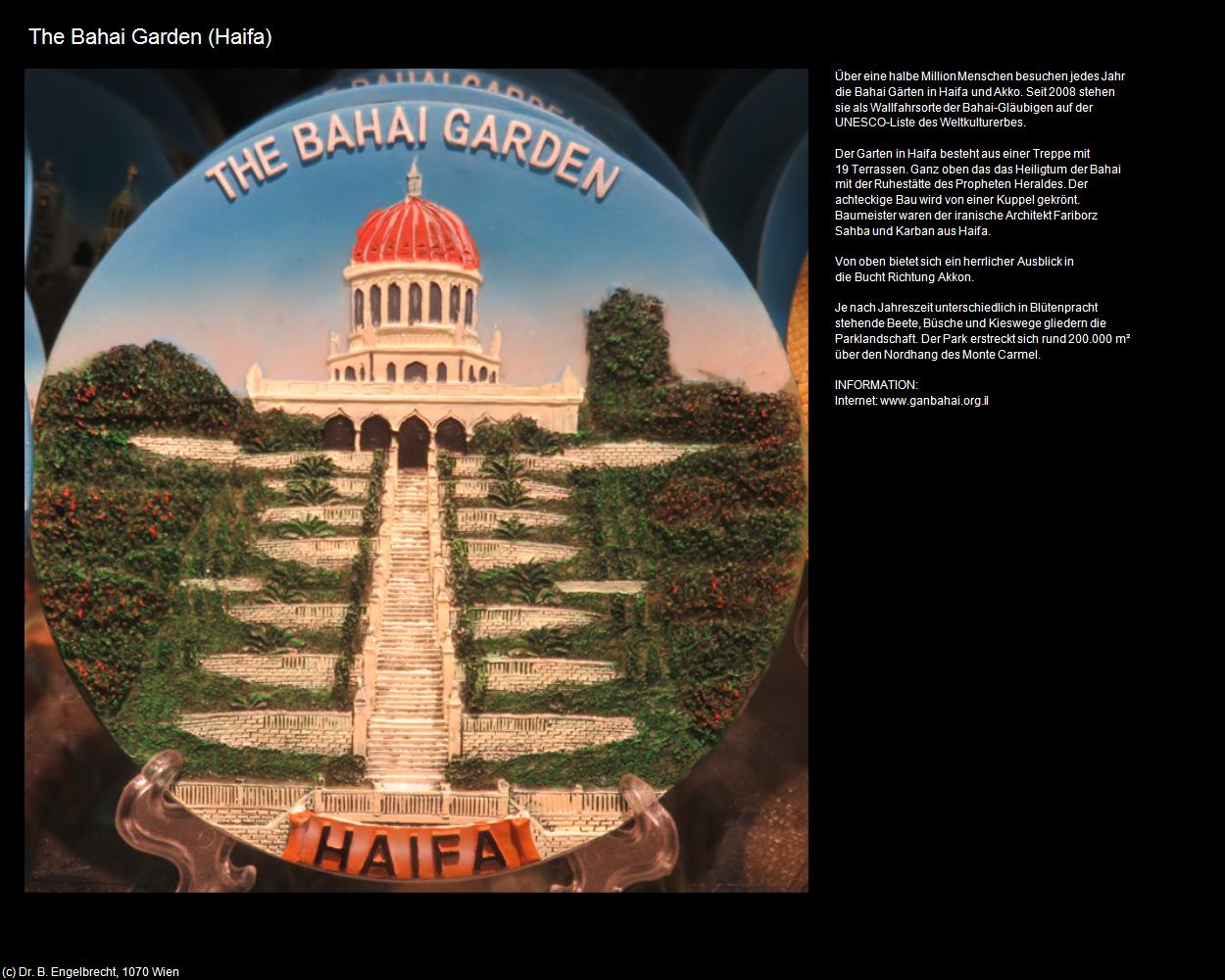 The Bahai Garden  (Haifa) in Kulturatlas-ISRAEL