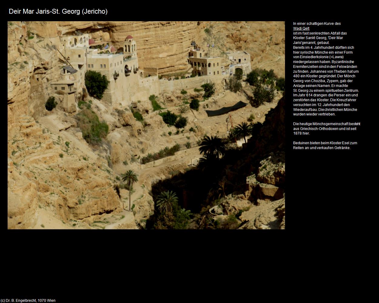 Deir Mar Jaris-St. Georg  (Jericho) in Kulturatlas-ISRAEL(c)B.Engelbrecht