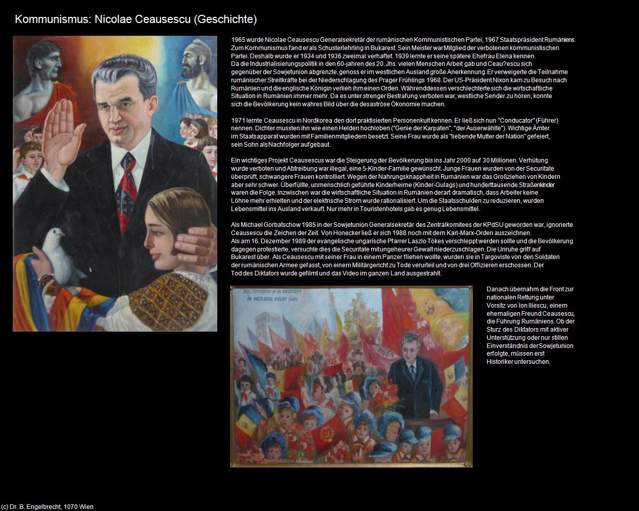 Kommunismus: Nicolae Ceausescu (Geschichte) in RUMÄNIEN
