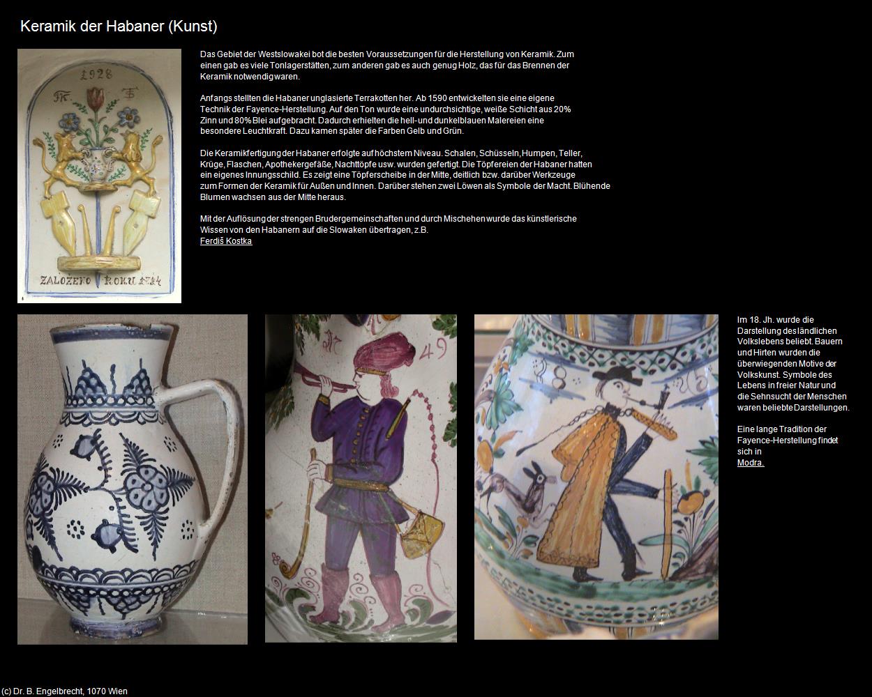 Keramikkunst der Habaner             (Keramikkunst der Habaner            ) in SLOWAKEI(c)B.Engelbrecht